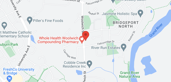 map of 266 WOOLWICH Street